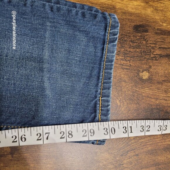 Levi's Jeans 34x32 measures 34x30 Taper Fit Medium Dark Wash Stretch Denim - Picture 10 of 12